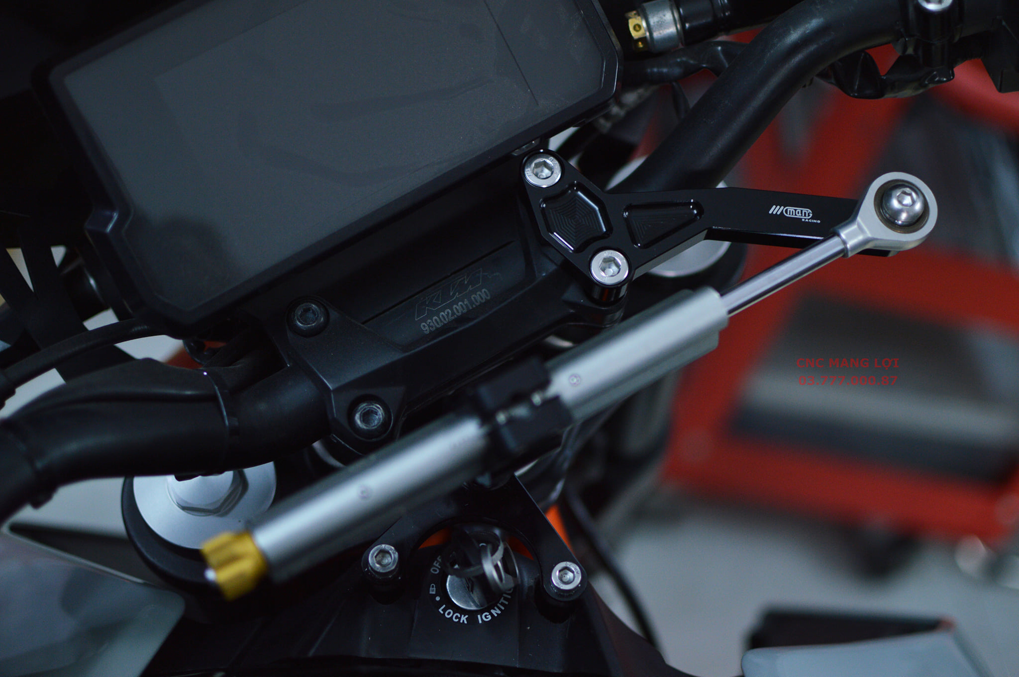 KTM DUKE 390 STEERING DAMPER MOUTING KIT