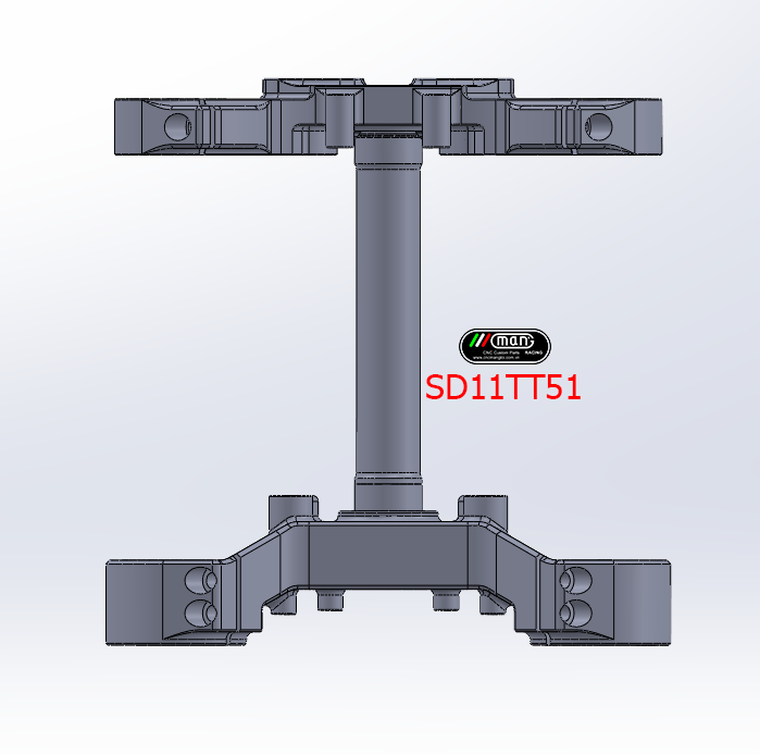 Ducati Scrambler 800 custom triple tree M5.